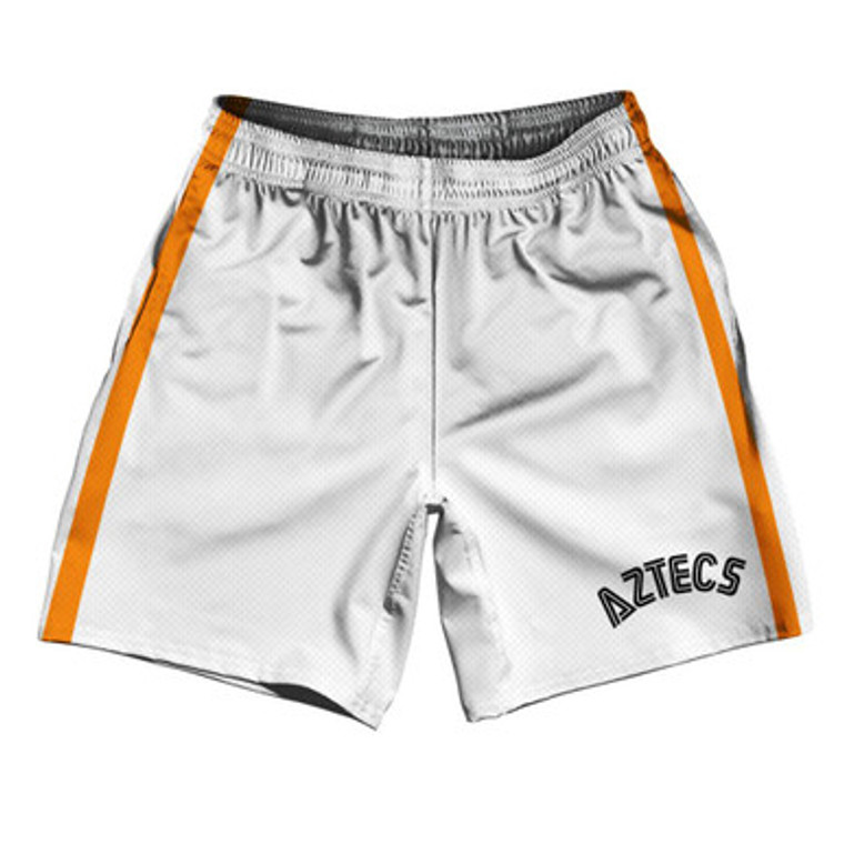 LA Los Angeles Aztecs 77 Home White Soccer Shorts Made In USA - White