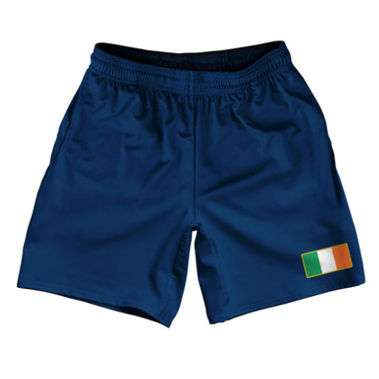 Ireland Country Heritage Flag Athletic Running Fitness Exercise Shorts 7" Inseam Made In USA Shorts by Ultras