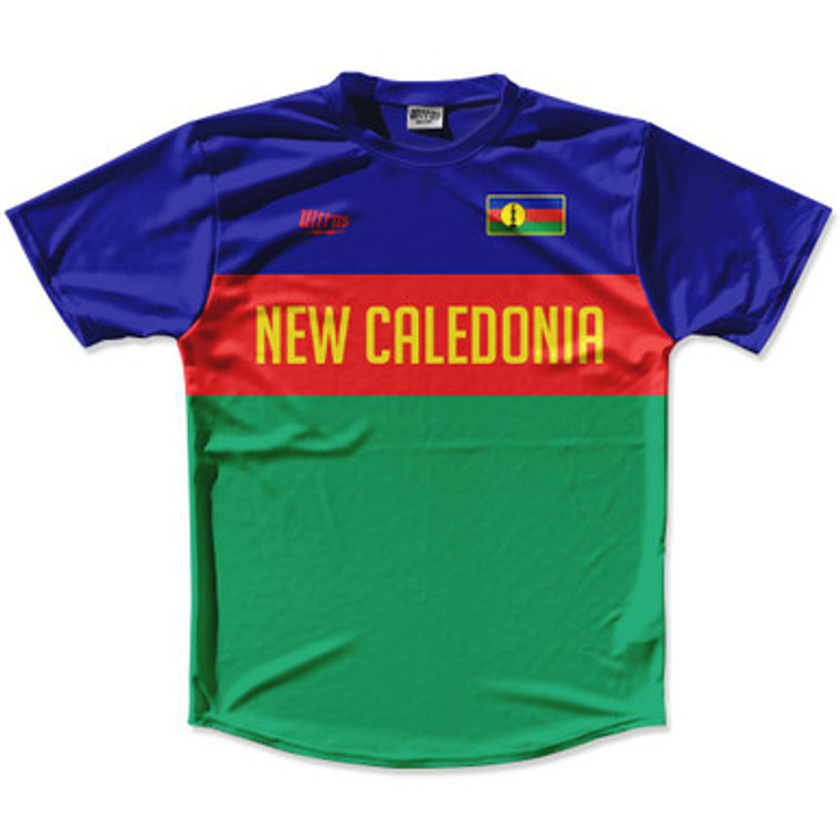 Ultras New Caledonia Flag Finish Line Running Cross Country Track Shirt Made In USA - Green Royal