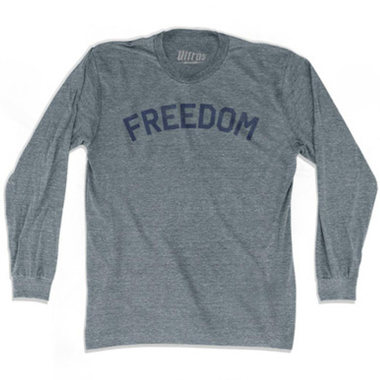 Freedom Adult Tri-Blend Long Sleeve T-Shirt by Ultras