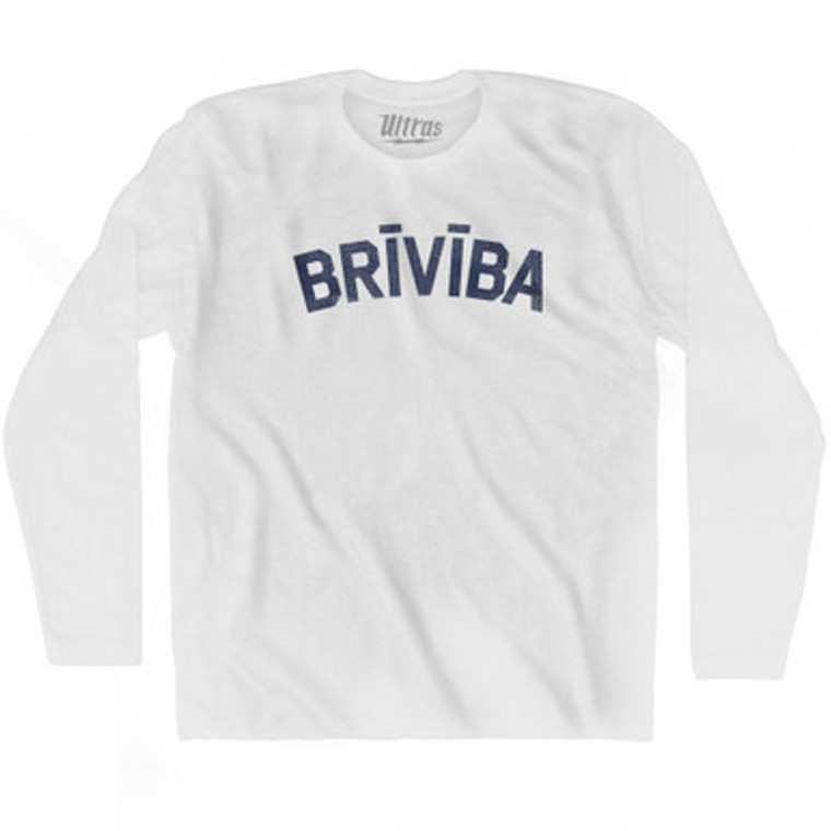 Freedom Collection Latvian 'Briviba' Adult Cotton Long Sleeve T-Shirt by Ultras