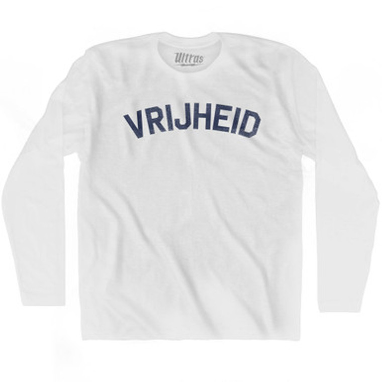 Freedom Collection Netherlands Dutch 'Vrijheid' Adult Cotton Long Sleeve T-Shirt by Ultras