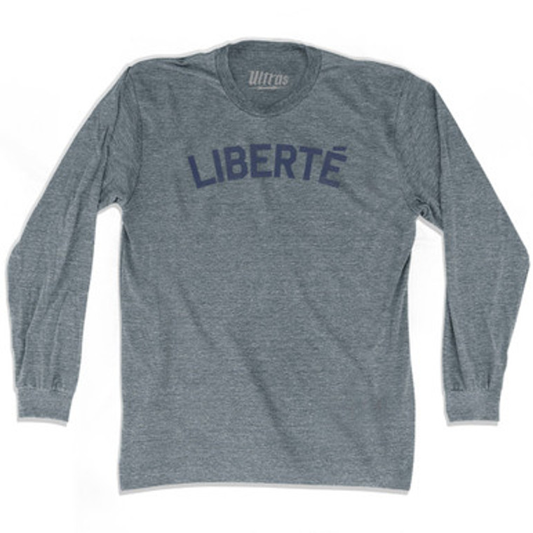 Freedom Collection French 'Liberte' Adult Tri-Blend Long Sleeve T-Shirt by Ultras