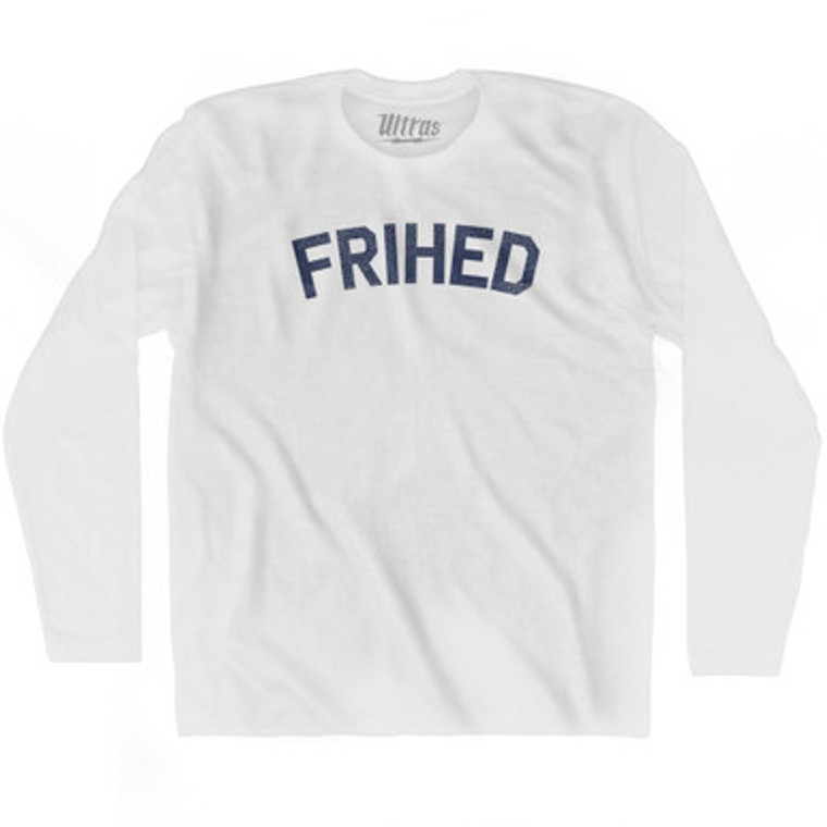 Freedom Collection Denmark Danish 'Frihed' Adult Cotton Long Sleeve T-Shirt by Ultras