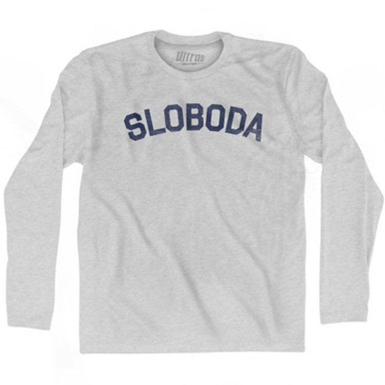 Freedom Collection Croatia Croatian 'Sloboda' Adult Cotton Long Sleeve T-Shirt by Ultras