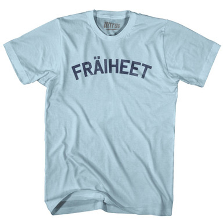 Freedom Collection Luxembourgish 'Fraiheet' Adult Cotton T-Shirt by Ultras