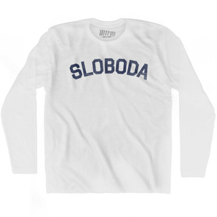 Freedom Collection Croatia Croatian 'Sloboda' Adult Cotton Long Sleeve T-Shirt by Ultras