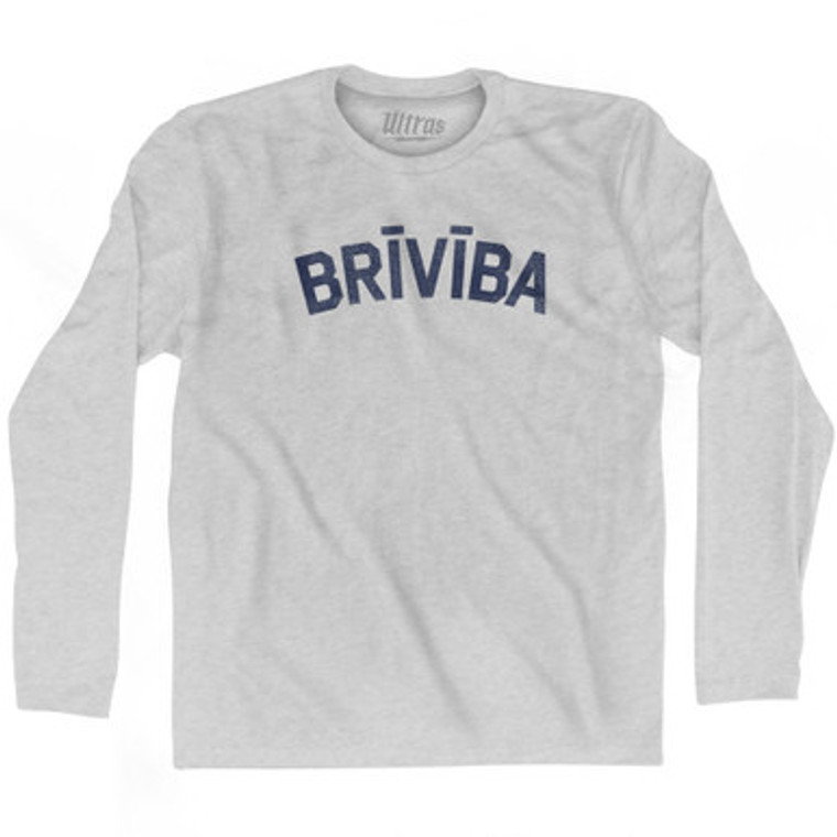 Freedom Collection Latvian 'Briviba' Adult Cotton Long Sleeve T-Shirt by Ultras