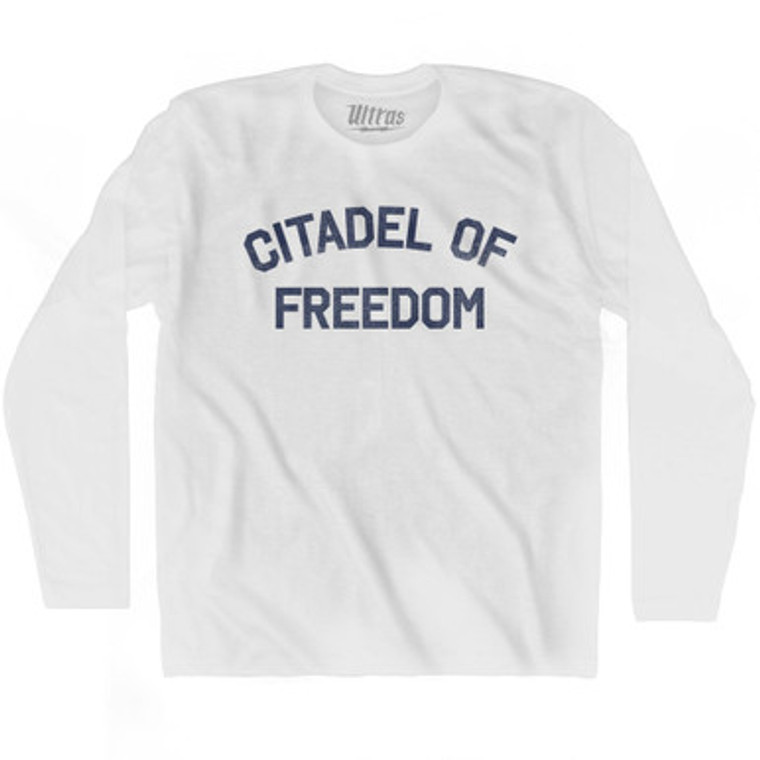 Citadel Of Freedom Adult Cotton Long Sleeve T-shirt by Ultras