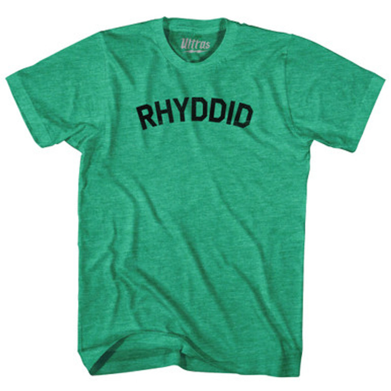 Freedom Collection Welsh 'Rhyddid' Adult Tri-Blend T-Shirt by Ultras