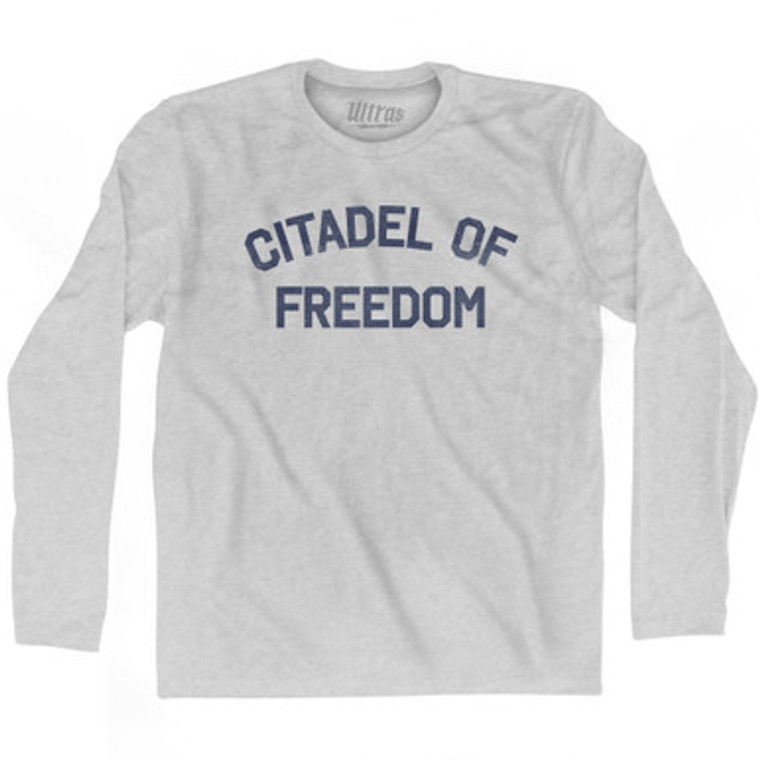 Citadel Of Freedom Adult Cotton Long Sleeve T-shirt by Ultras
