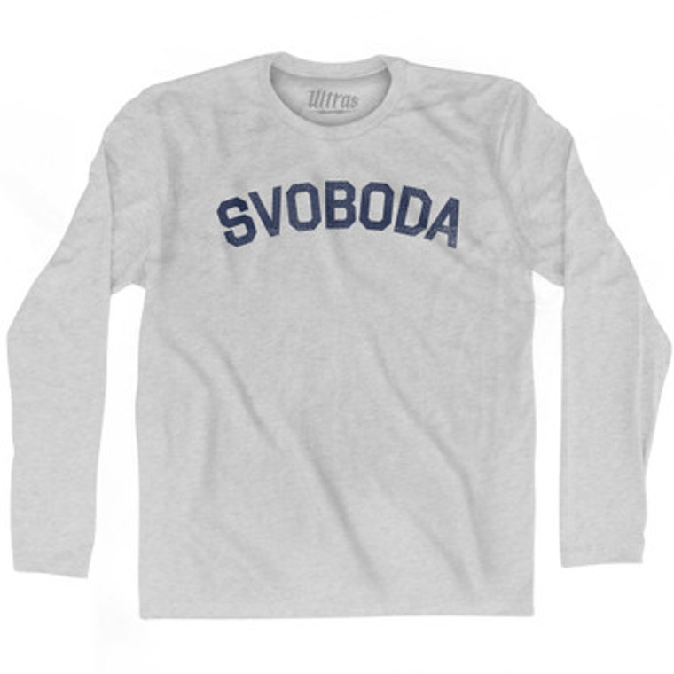 Freedom Collection Slovenian 'Svoboda' Adult Cotton Long Sleeve T-Shirt by Ultras