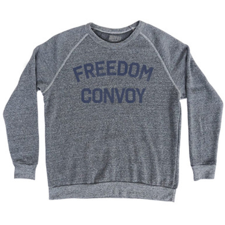 Freedom Convoy Adult Tri-Blend Sweatshirt - Athletic Grey