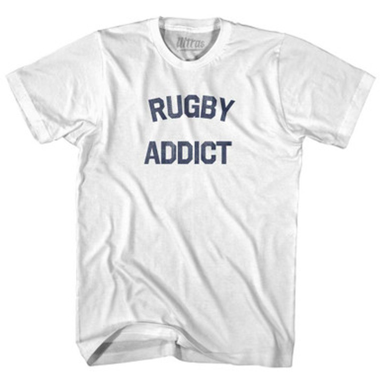 Rugby Addict Youth Cotton T-shirt - White