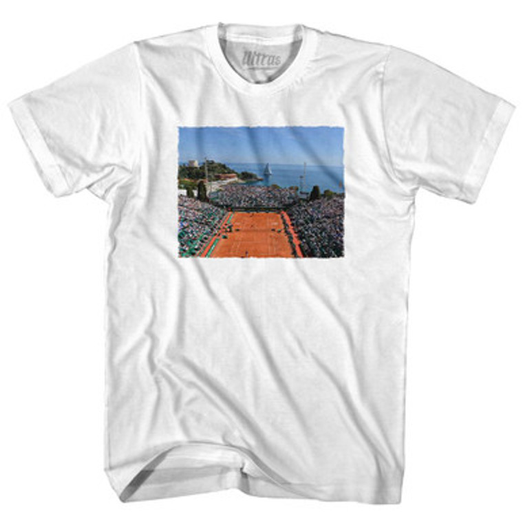 Monte Carlo Clay Tennis Womens Cotton Junior Cut T-Shirt by Ultras