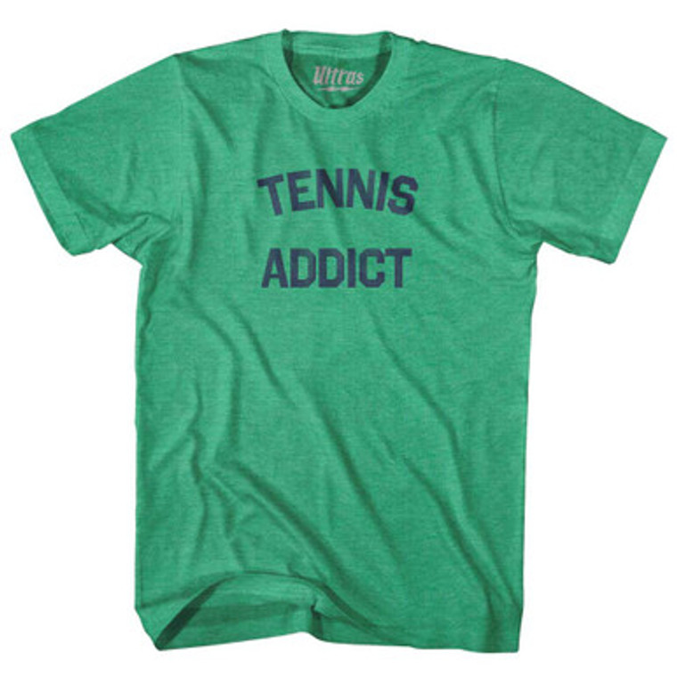 Tennis Addict Adult Tri-Blend T-shirt-Kelly