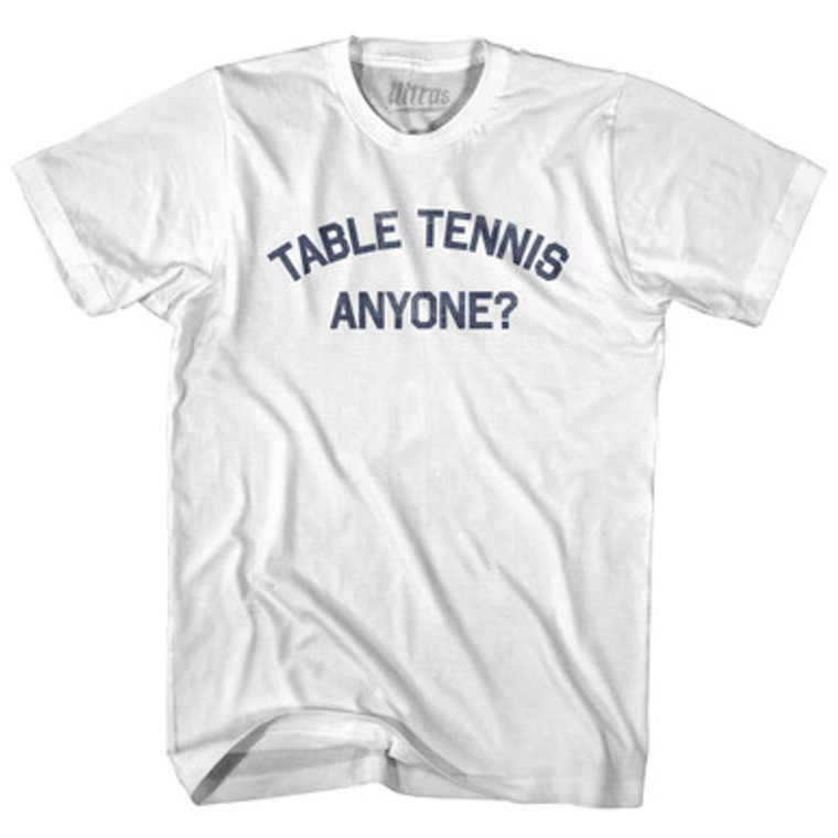 Table Tennis Anyone Womens Cotton Junior Cut T-Shirt by Ultras