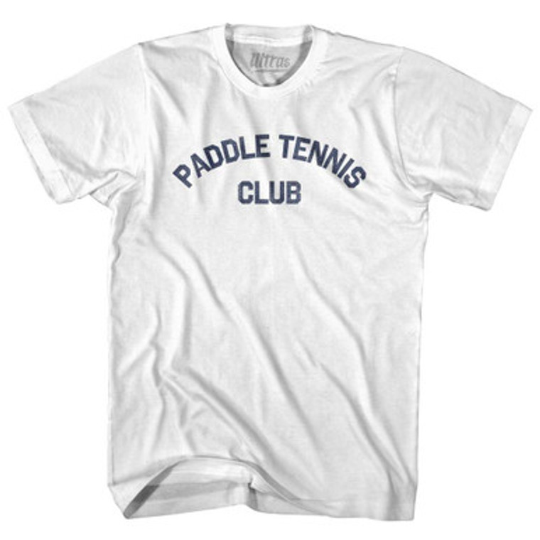 Paddle Tennis Club Adult Cotton T-shirt White