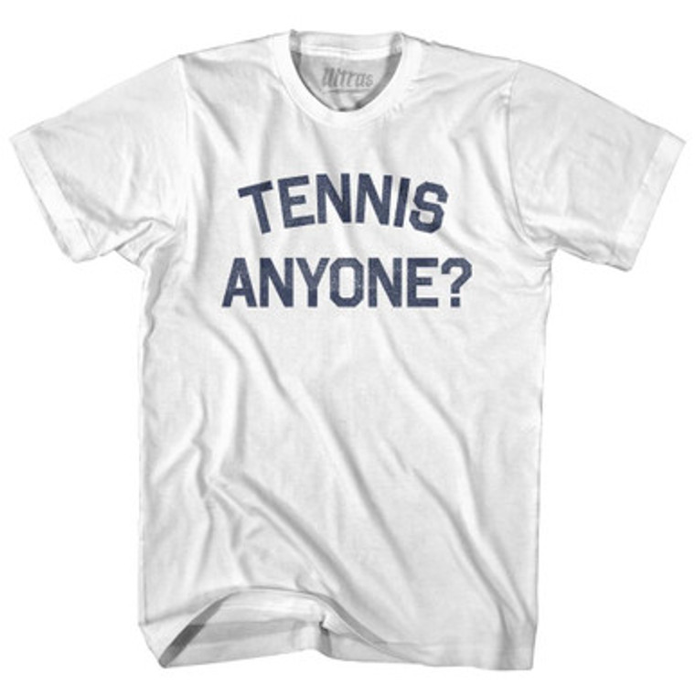 Tennis Anyone Adult Cotton T-Shirt by Ultras