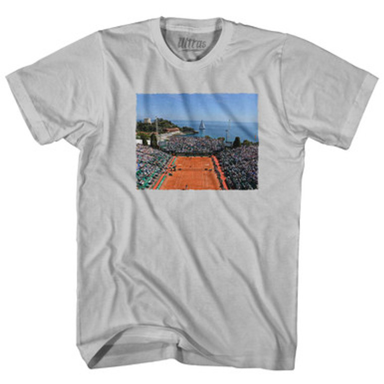 Monte Carlo Clay Tennis Adult Cotton T-Shirt by Ultras