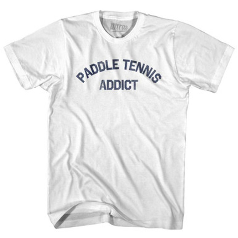 Paddle Tennis Addict Youth Cotton T-shirt - White