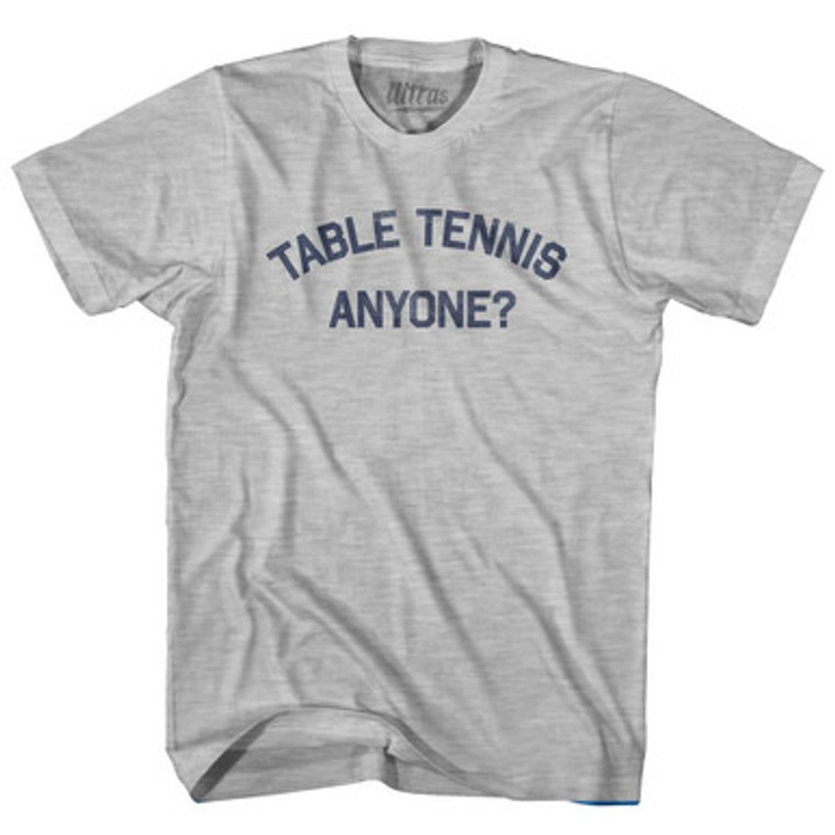 Table Tennis Anyone Adult Cotton T-Shirt by Ultras