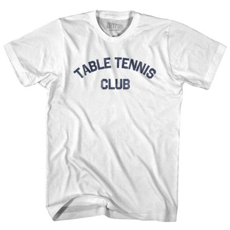 Table Tennis Club Womens Cotton Junior Cut T-Shirt White