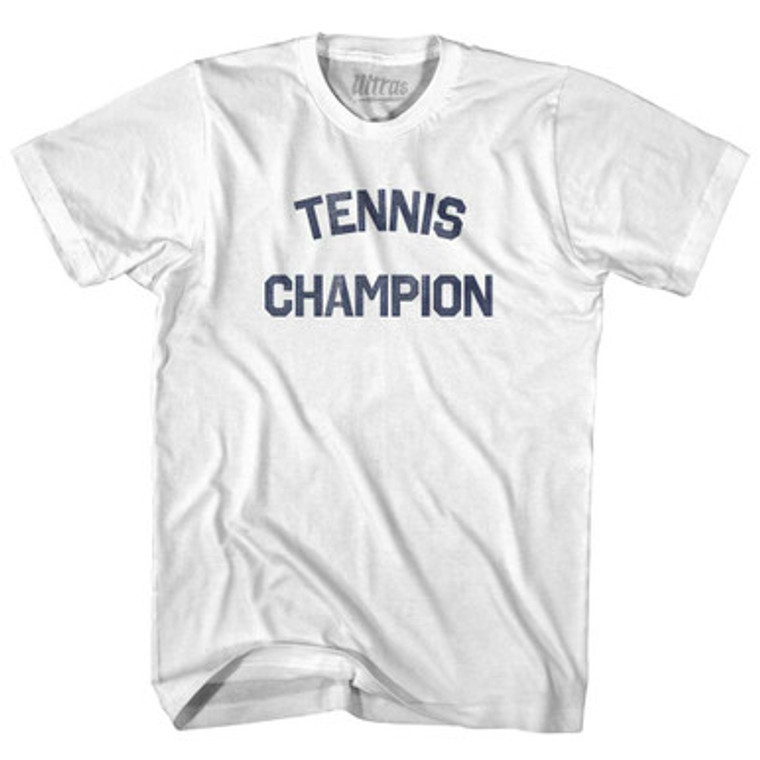 Tennis Champion Womens Cotton Junior Cut T-Shirt-White