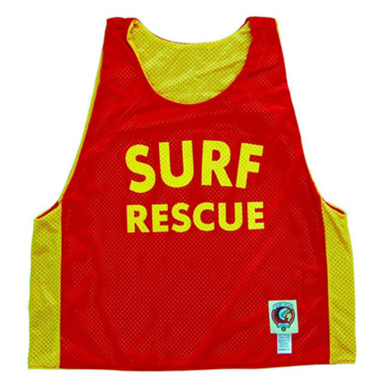 Surf Rescue Lacrosse Pinnie Made In USA - Red
