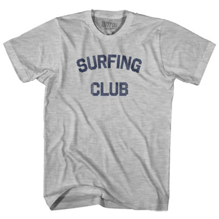 Surfing Club Adult Cotton T-shirt Grey Heather