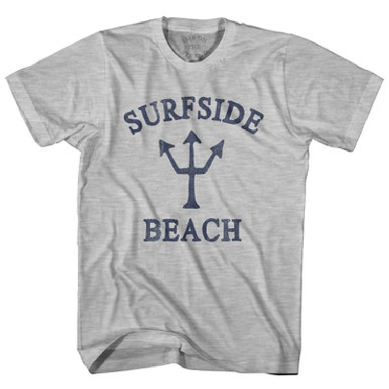 Texas Surfside Beach Trident Adult Cotton T-Shirt by Ultras