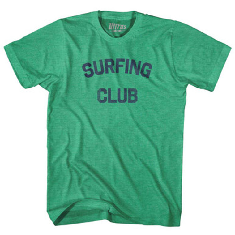 Surfing Club Adult Tri-Blend T-shirt Kelly