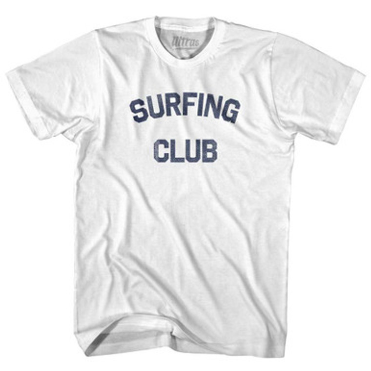 Surfing Club Adult Cotton T-shirt White