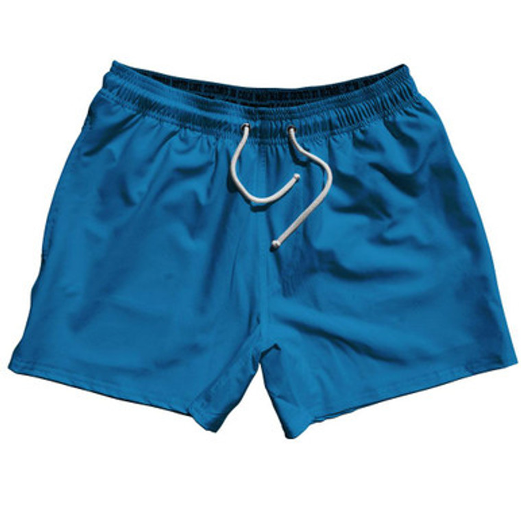 Blue Surf Blank 5" Swim Shorts Made in USA by Ultras