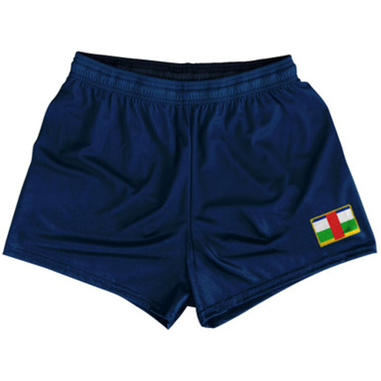 Central African Republic Country Heritage Flag Womens & Girls Sport Shorts End Made In USA by Ultras