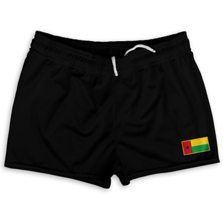 Guinea Bissau Country Heritage Flag Shorty Short Gym Shorts 2.5" Inseam Made In USA by Ultras