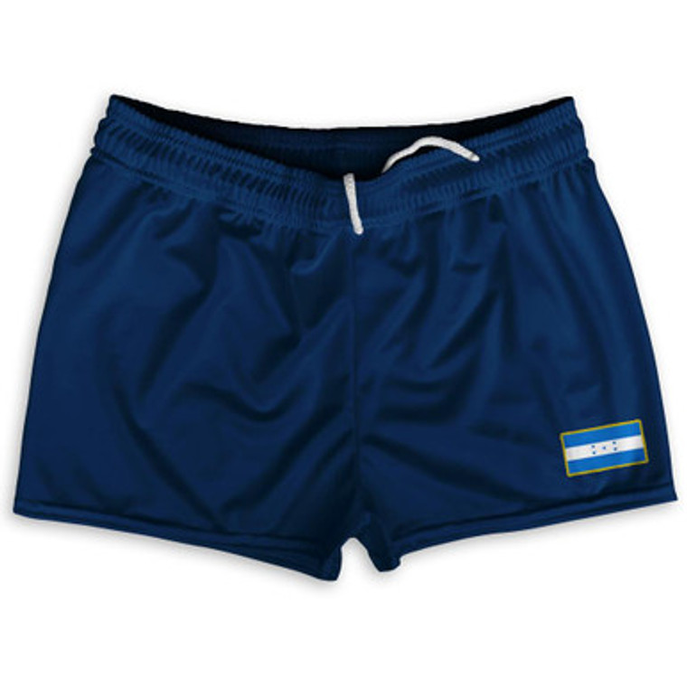 Honduras Country Heritage Flag Shorty Short Gym Shorts 2.5" Inseam Made In USA by Ultras
