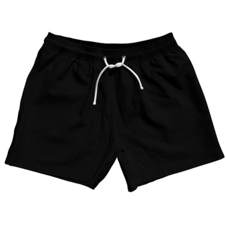Black Blank 5" Swim Shorts Made in USA by Ultras
