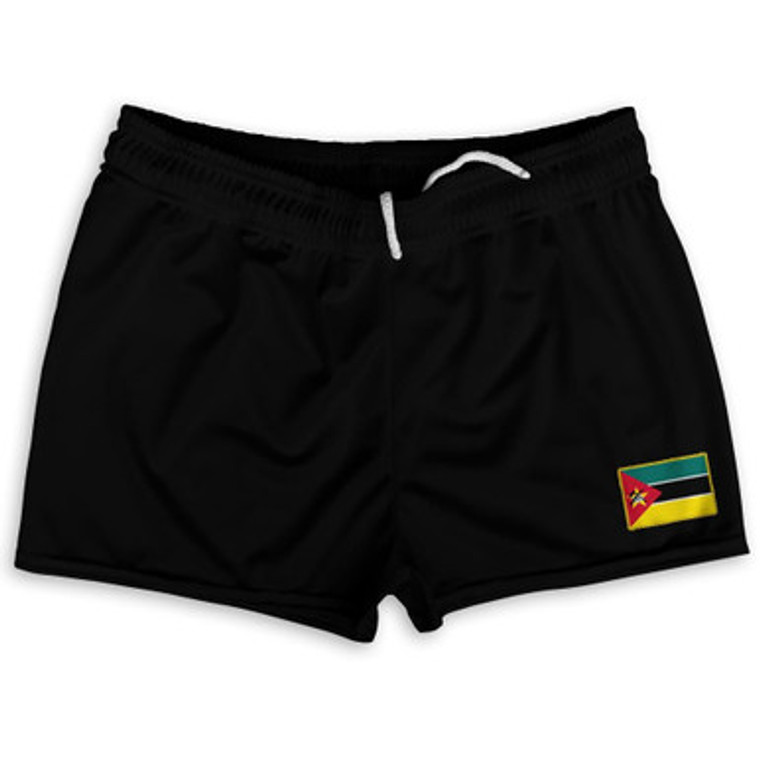 Mozambique Country Heritage Flag Shorty Short Gym Shorts 2.5" Inseam Made In USA by Ultras