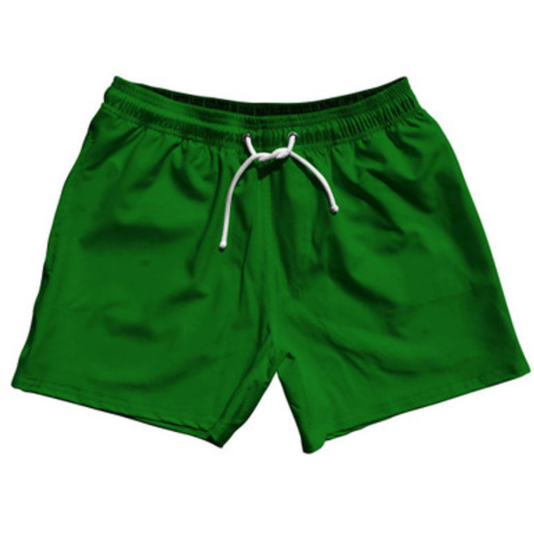 Green Kelly Blank 5" Swim Shorts Made in USA by Ultras