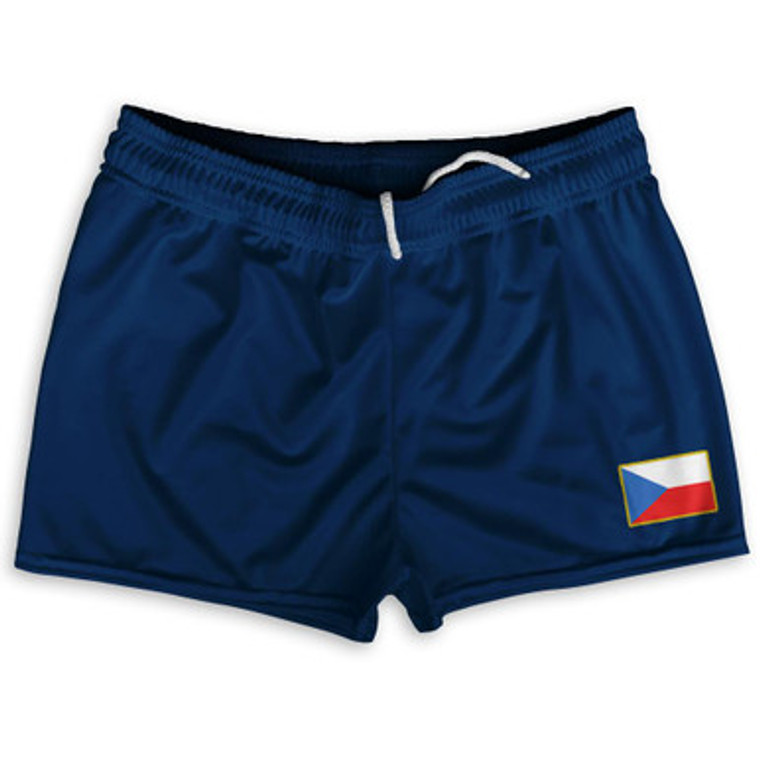 Czech Republic Country Heritage Flag Shorty Short Gym Shorts 2.5" Inseam Made In USA by Ultras