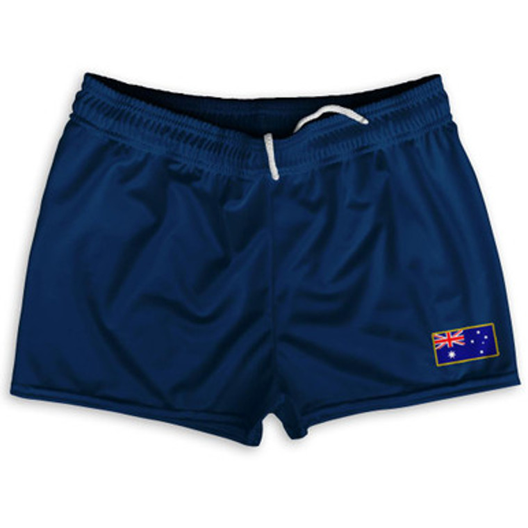 Australia Country Heritage Flag Shorty Short Gym Shorts 2.5" Inseam Made In USA by Ultras