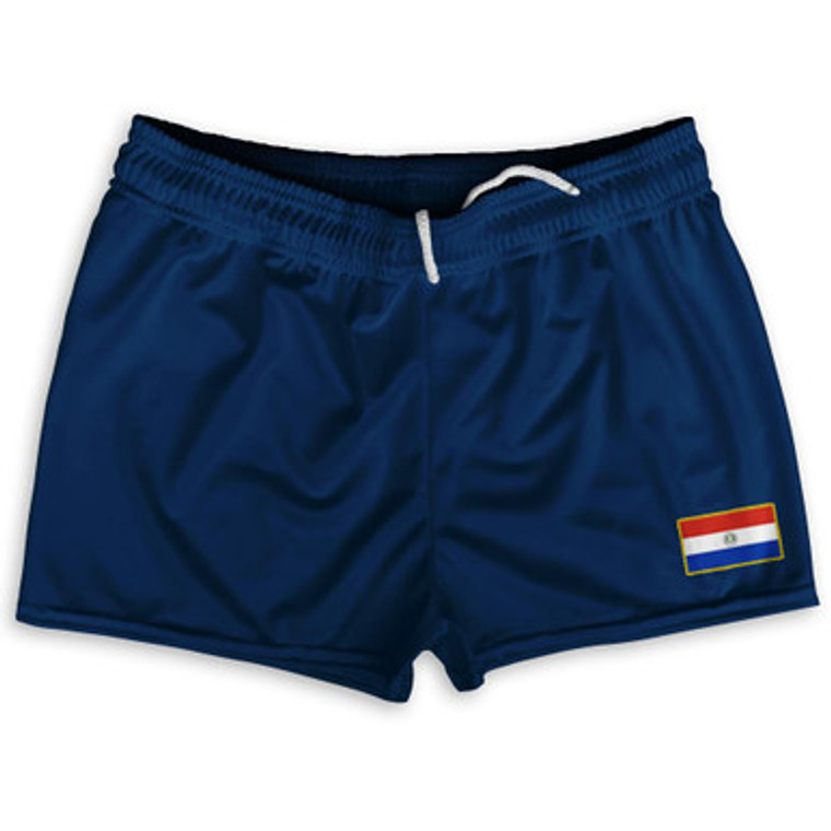 Paraguay Country Heritage Flag Shorty Short Gym Shorts 2.5" Inseam Made In USA by Ultras
