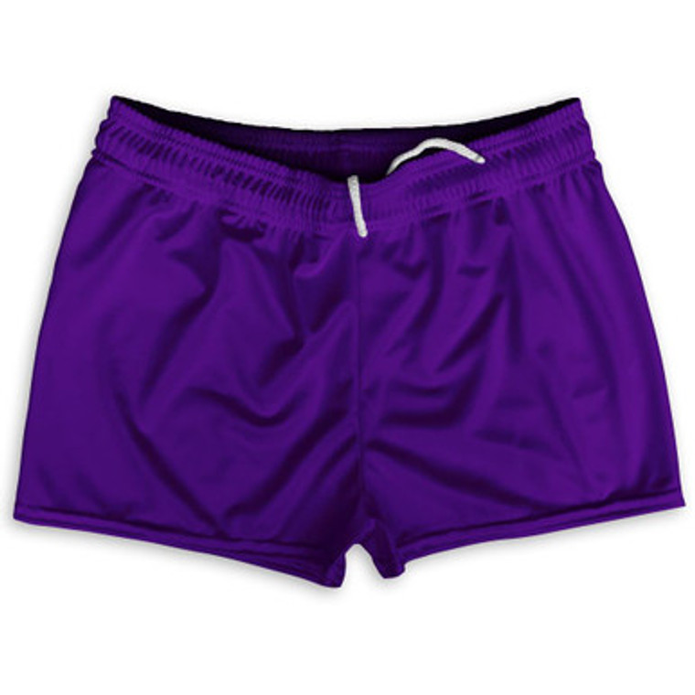 Purple Violet Laker Shorty Short Gym Shorts 2.5"Inseam Made in USA - Purple