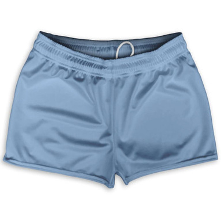 Blue Carolina Shorty Short Gym Shorts 2.5"Inseam Made in USA - Blue