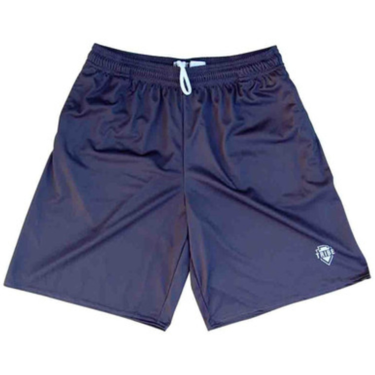Tribe Navy Lacrosse Shorts Made in USA - Navy