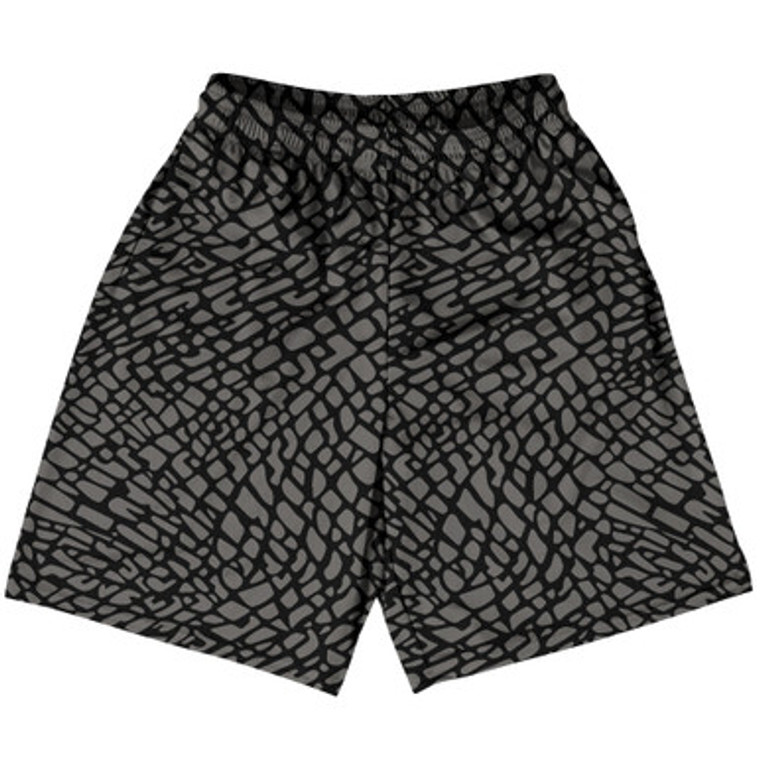 Elephant Skin Pattern Basketball Shorts - Black