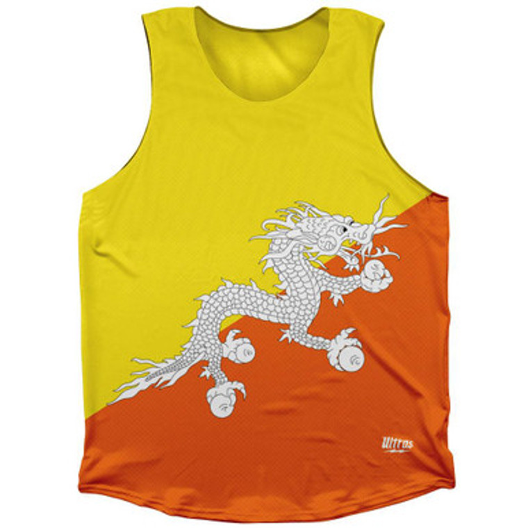 Bhutan Country Flag Athletic Tank Top by Ultras