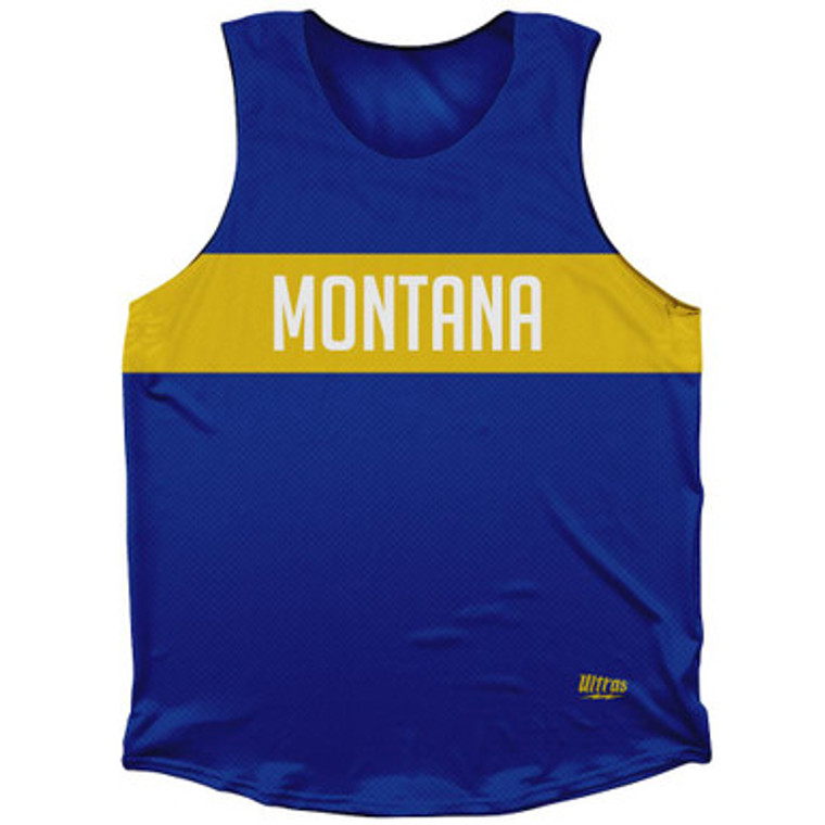Montana Finish Line Athletic Tank Top-Blue