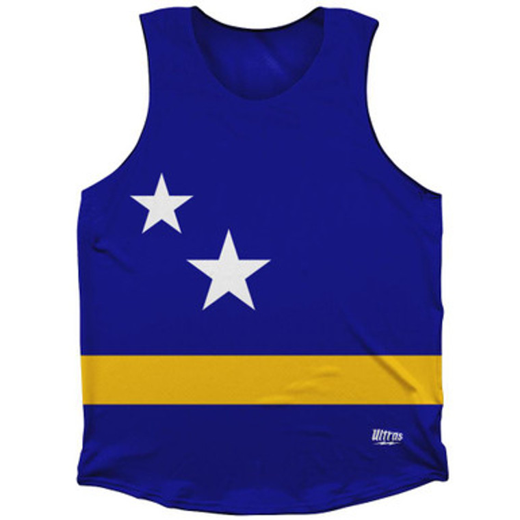 Curacao Country Flag Athletic Tank Top by Ultras